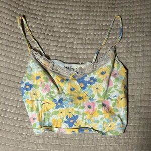 pacsun flower crop top